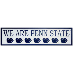 We Are Penn State sign with athletic logos image